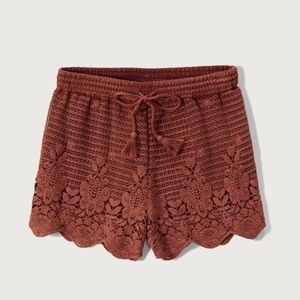NWT Abercrombie&Fitch Crochet Shorts
